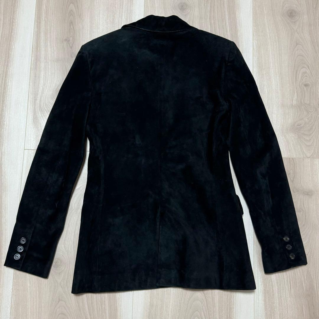 GUCCI グッチ レディース ジャケット スエード調 黒 38 ヴィンテージ