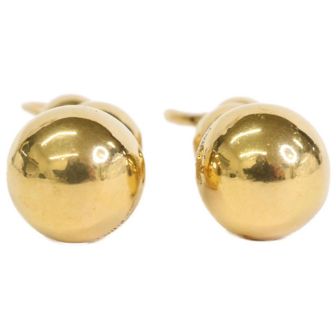 CELINE ボール ピアス 3連 ゴールド