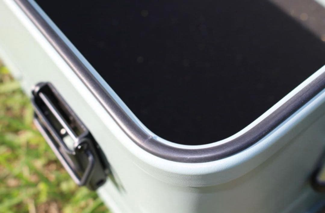 アースカラー アルミコンテナボックス ４９Ｌ ガレージ収納 キャンプギア収納