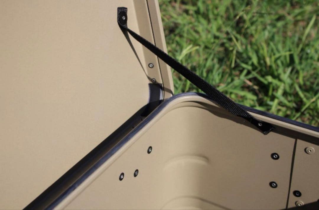 アースカラー アルミコンテナボックス ４９Ｌ ガレージ収納 キャンプギア収納