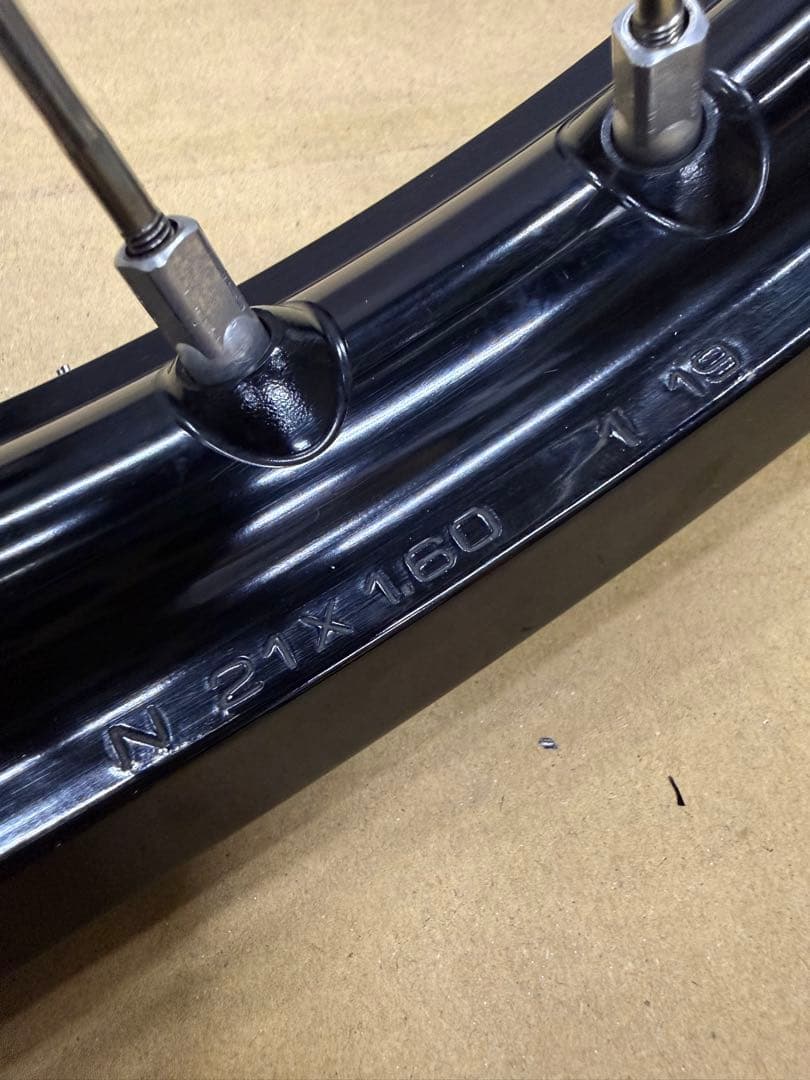 21インチスポークホイール ブラックアルミリム WR250F