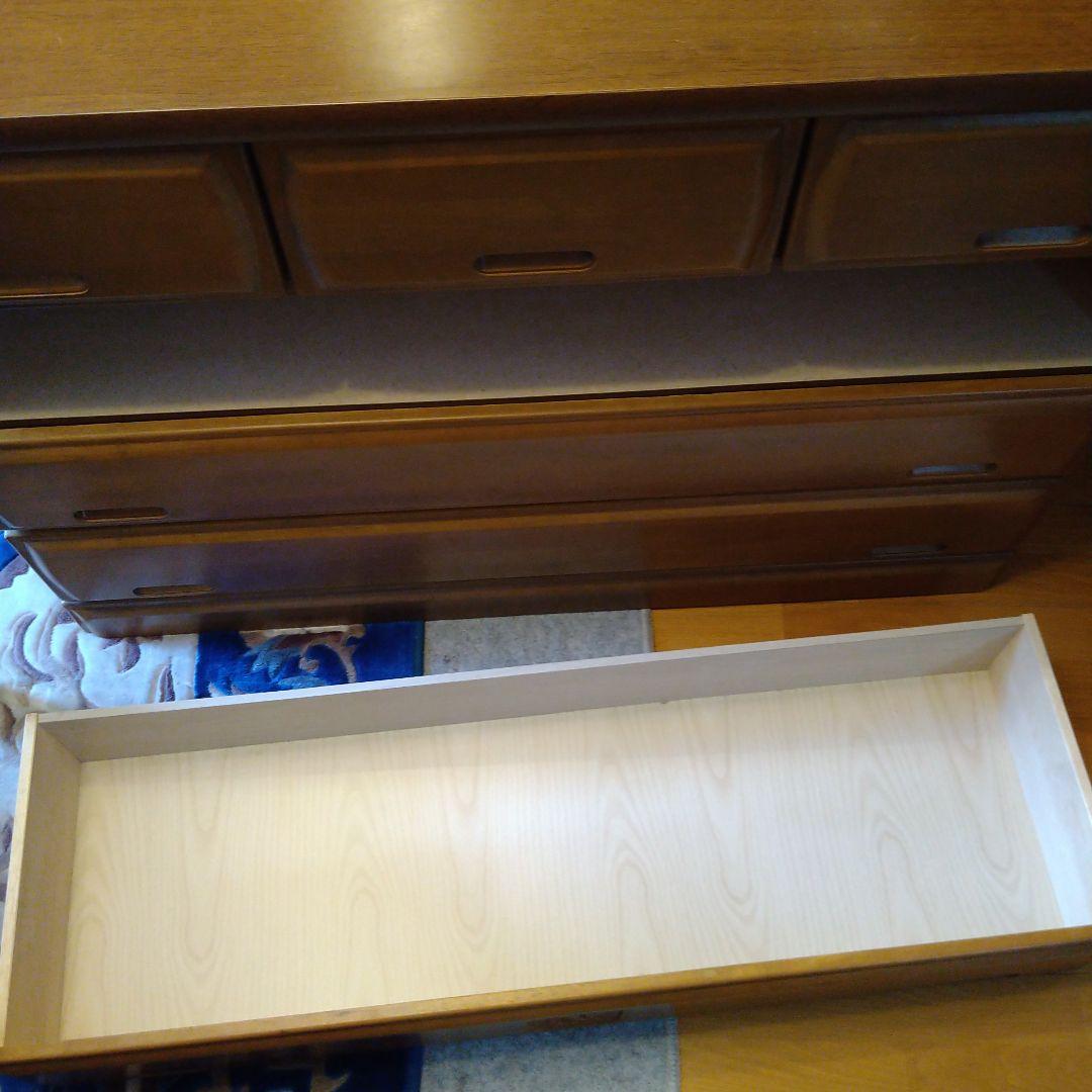 中村敬木工 ローチェスト 横幅約120cm コンビ 収納 タンス