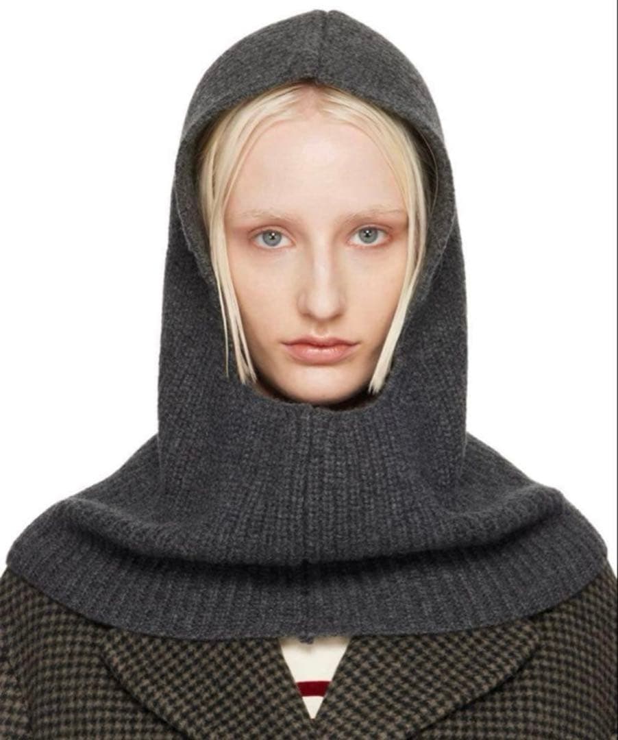 美品 A.P.C CAGOULE SACHA バラクラバ カシミヤウール グレー