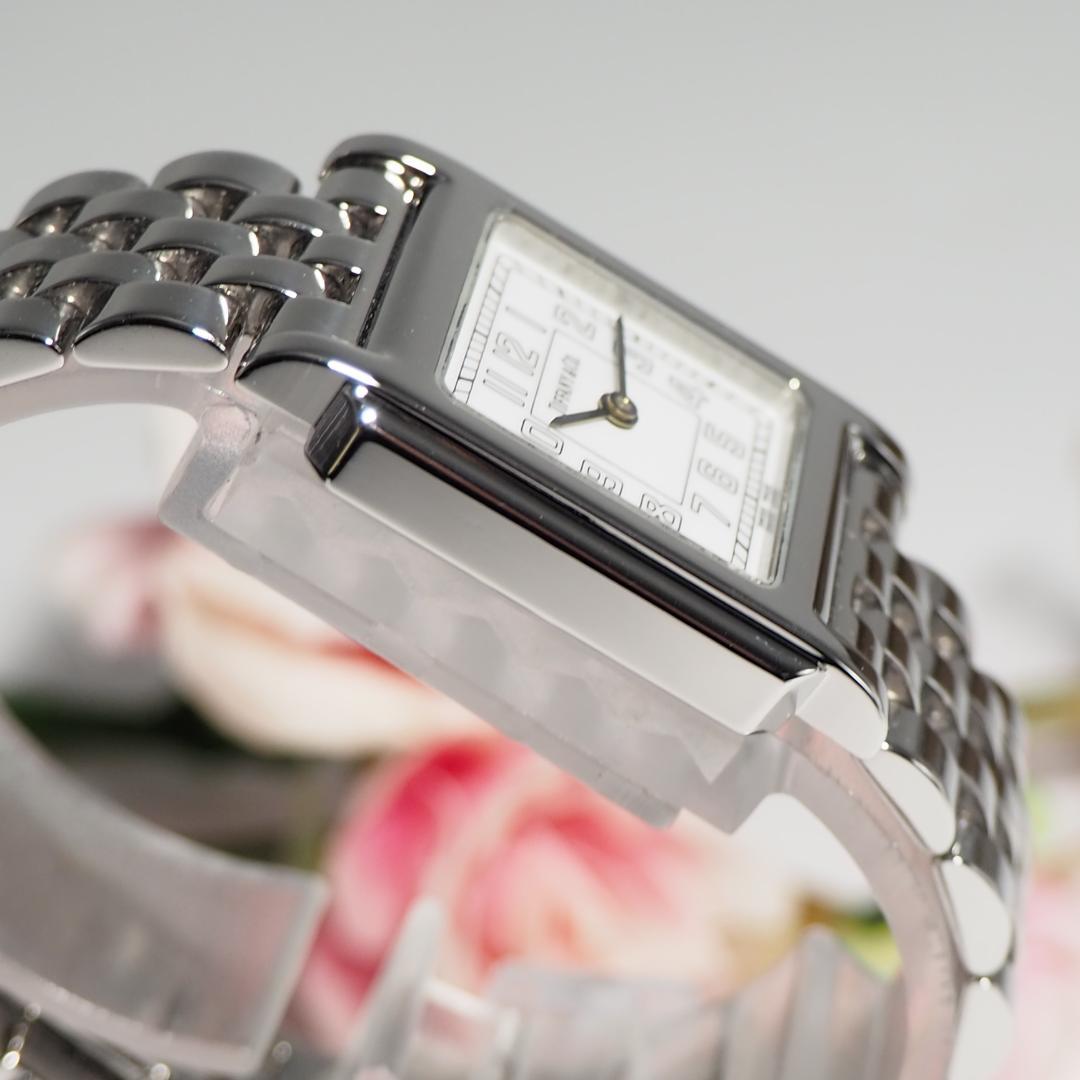 美品 ティファニー TIFFANY&CO クラシック スクエア 腕時計 H546