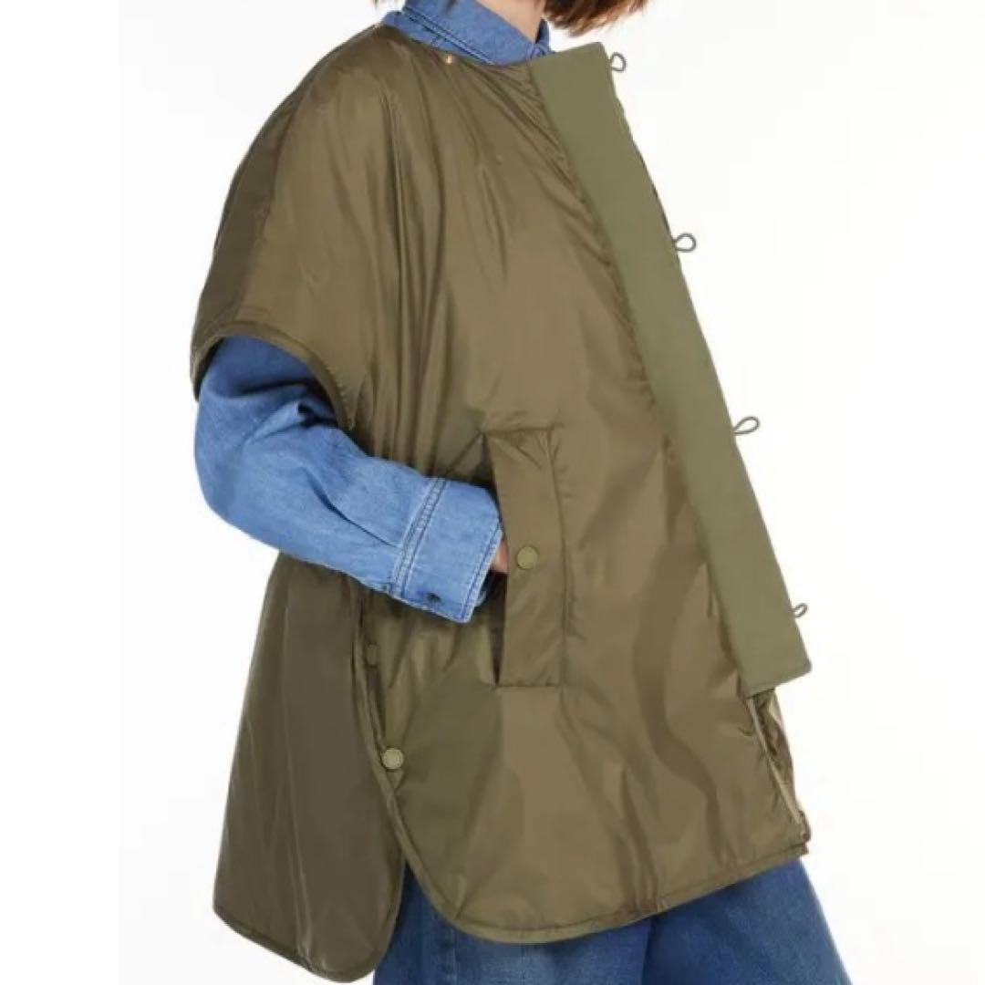 新品未使用maxmaraweekendエジェモネリバーシブルキャンバスケープ42