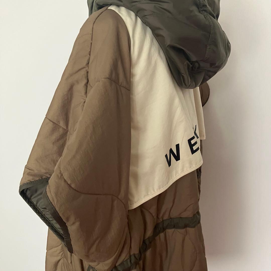 新品未使用maxmaraweekendエジェモネリバーシブルキャンバスケープ42