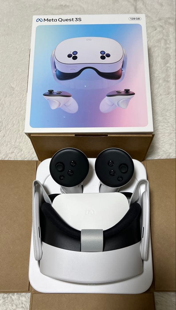  Quest 3S 128GB VRヘッドセット コントローラー付き