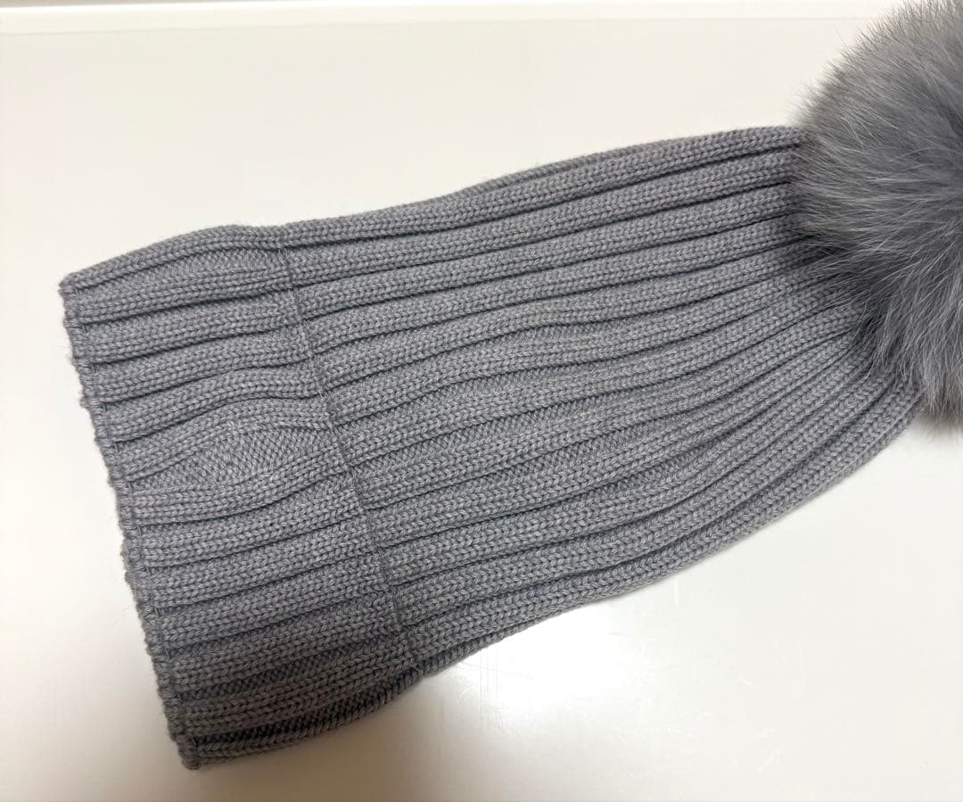 Moncler モンクレール レディース ニット帽 ニットキャップ グレー