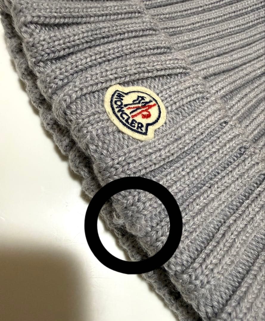 Moncler モンクレール レディース ニット帽 ニットキャップ グレー