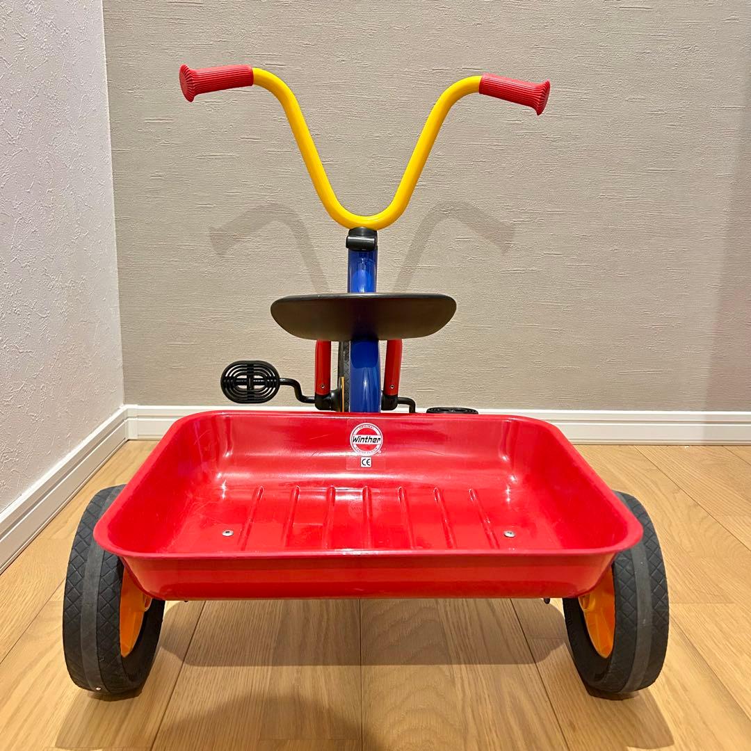 【美品】ボーネルンド　ウィンザー社　ペリカンデザイン　三輪車（荷台つき）