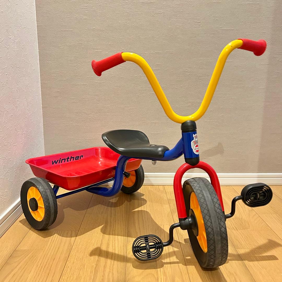 【美品】ボーネルンド　ウィンザー社　ペリカンデザイン　三輪車（荷台つき）