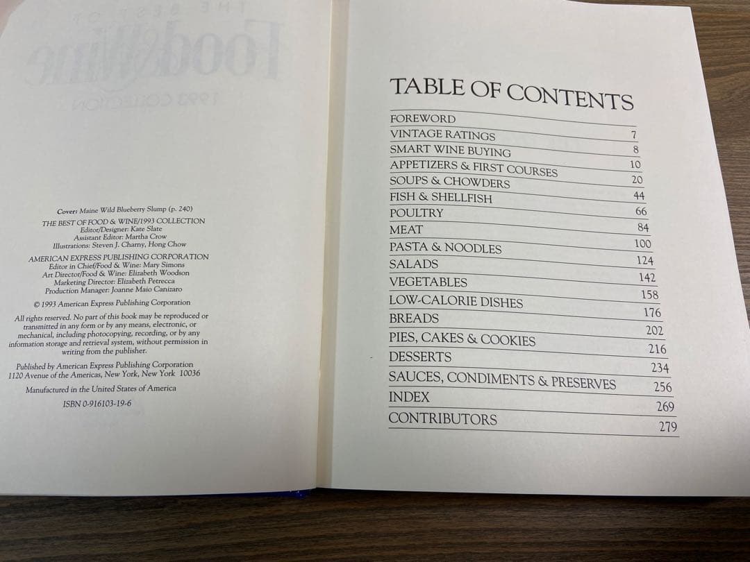 洋書 The Best of Food & Wine: 1993 Collection