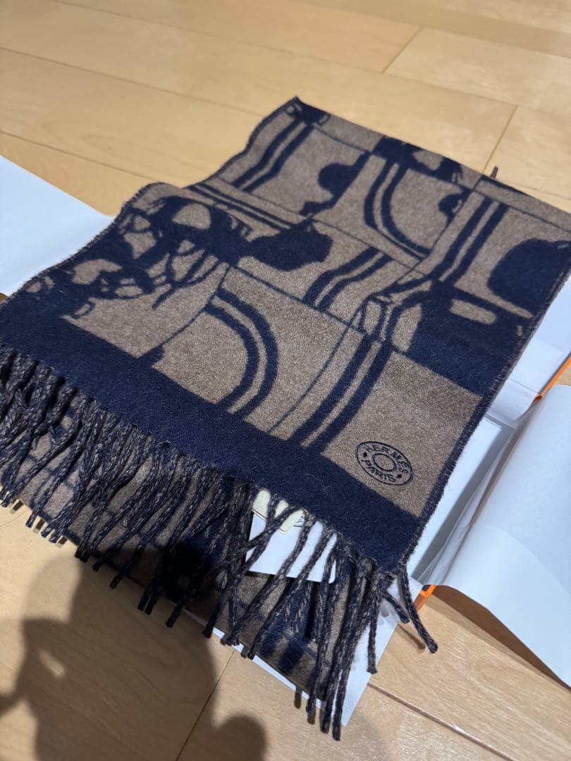 エルメス　カシミアマフラー