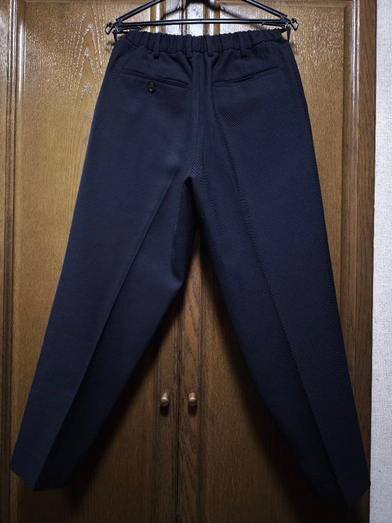 マーカウェア　ウールサバイバルクロス　ペグトップ　ネイビー　サイズ2