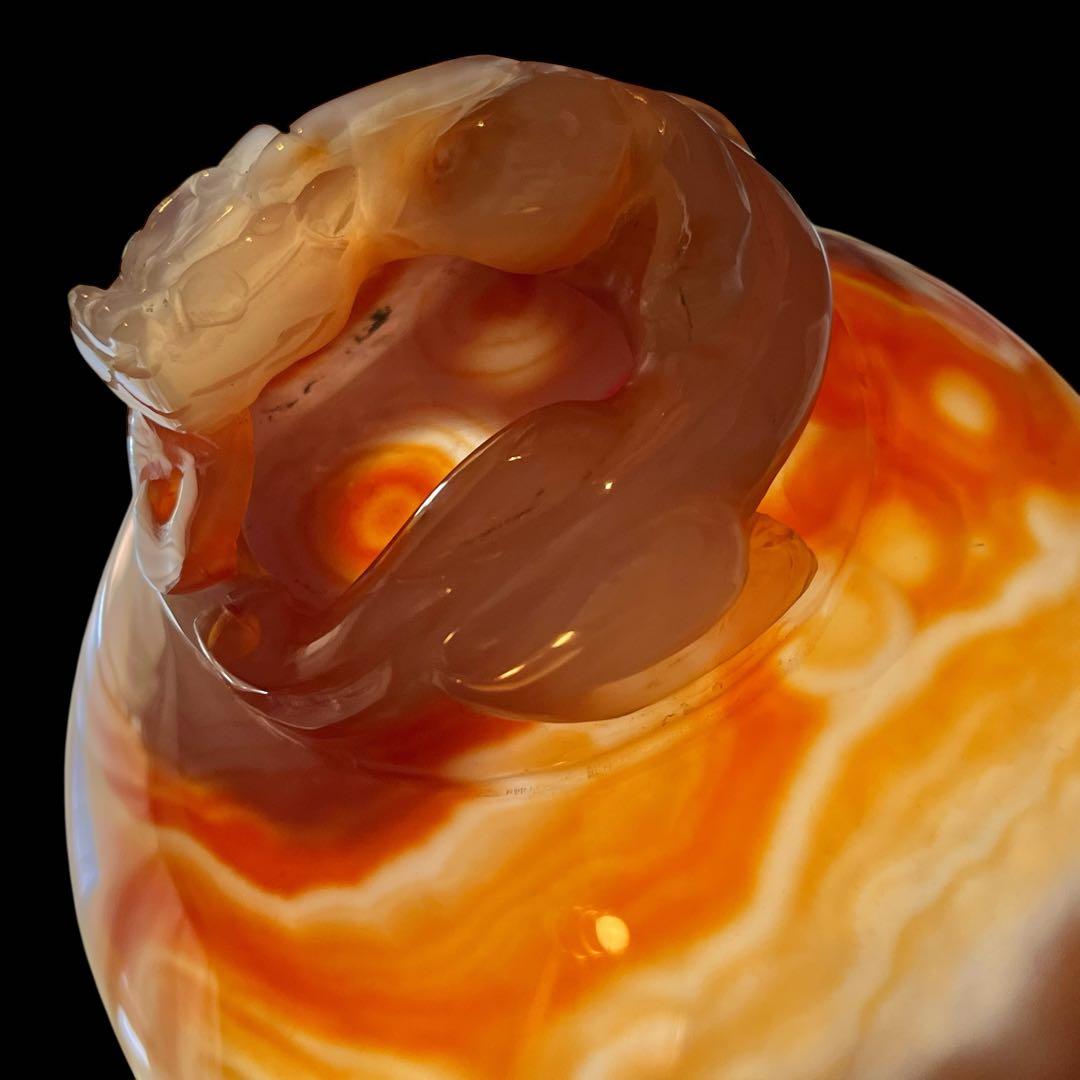 瑪瑙　メノウ瓶 天然瑪瑙　厄除け置物　中国伝統工芸 大型