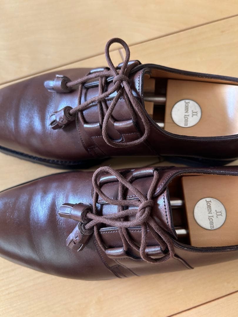 ジョンロブ6E SADLLE 【美品】純正シューキーパー付【サドル】超レア廃盤品