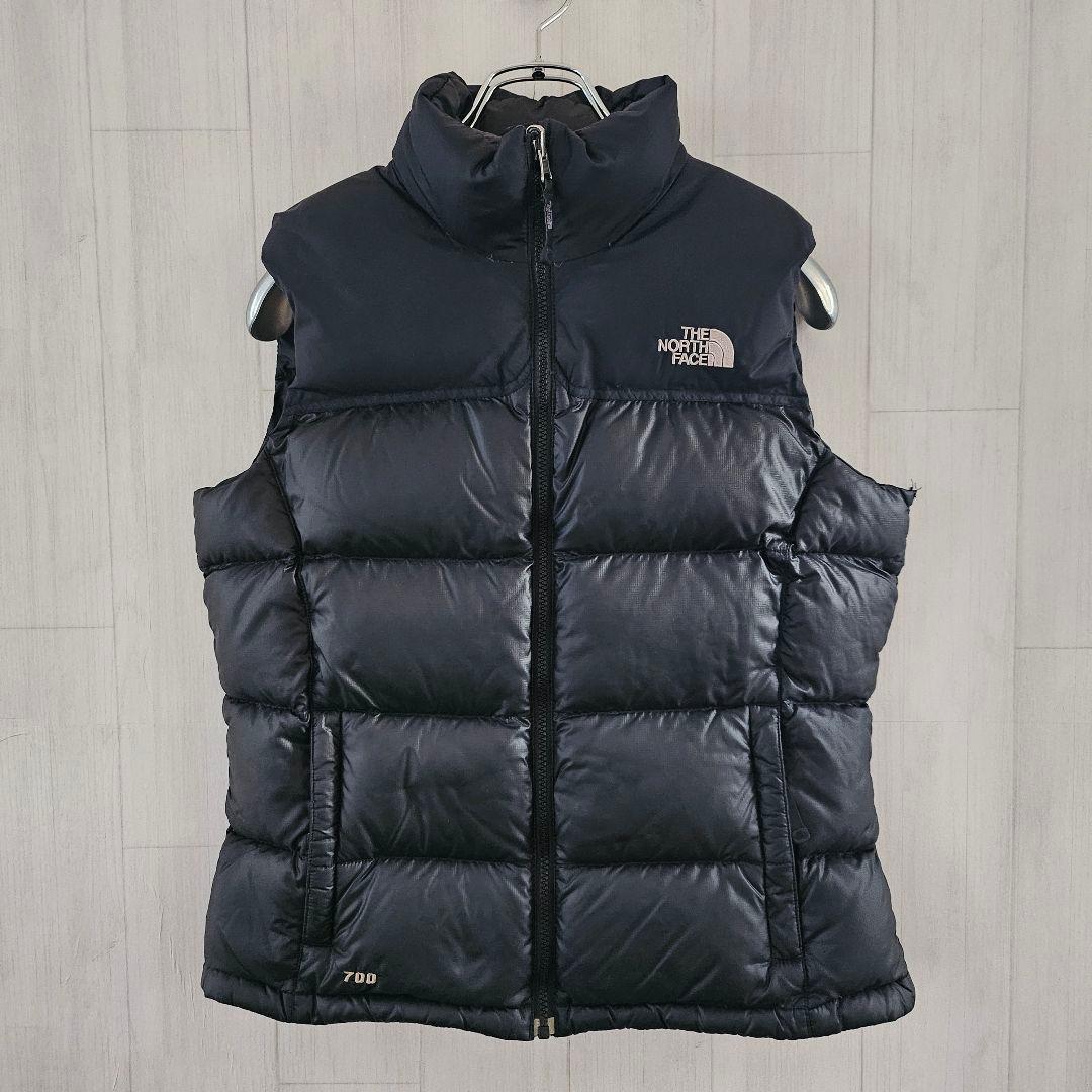 【希少】ノースフェイス ヌプシ ダウンベスト 700FP 黒 レディース L