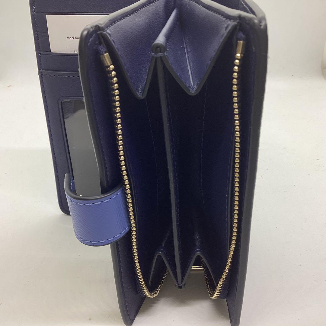 kate spade 蝶模様 二つ折り財布
