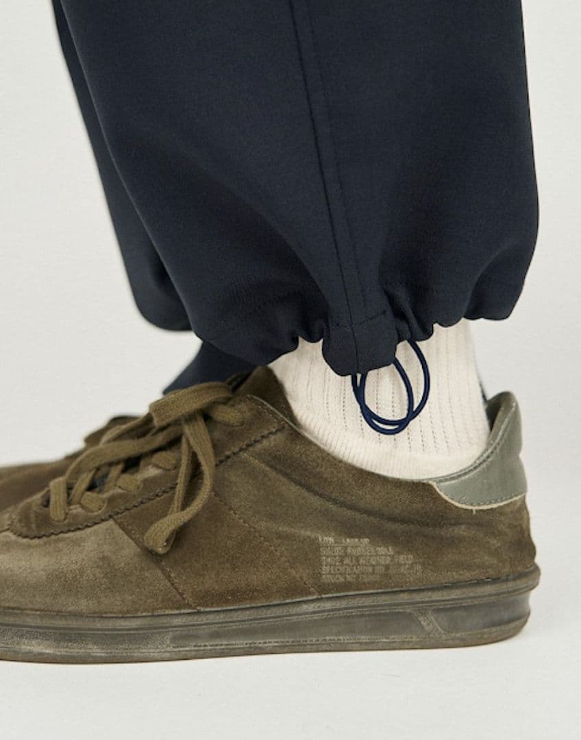 パンツ DOWN FABRIC TWO TUCK TRACK PANTS