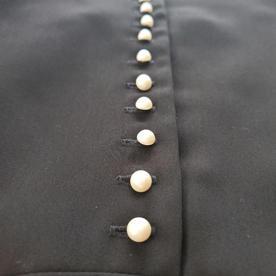 美品 WHYTO. ホワイト パールボタン2wayフレアワンピース 2.8万