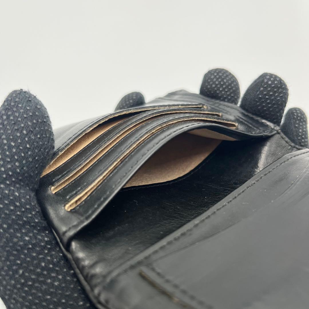 希少 美品 ポーター ソーク 二つ折り財布 コンパクトウォレット 黒 箱付き