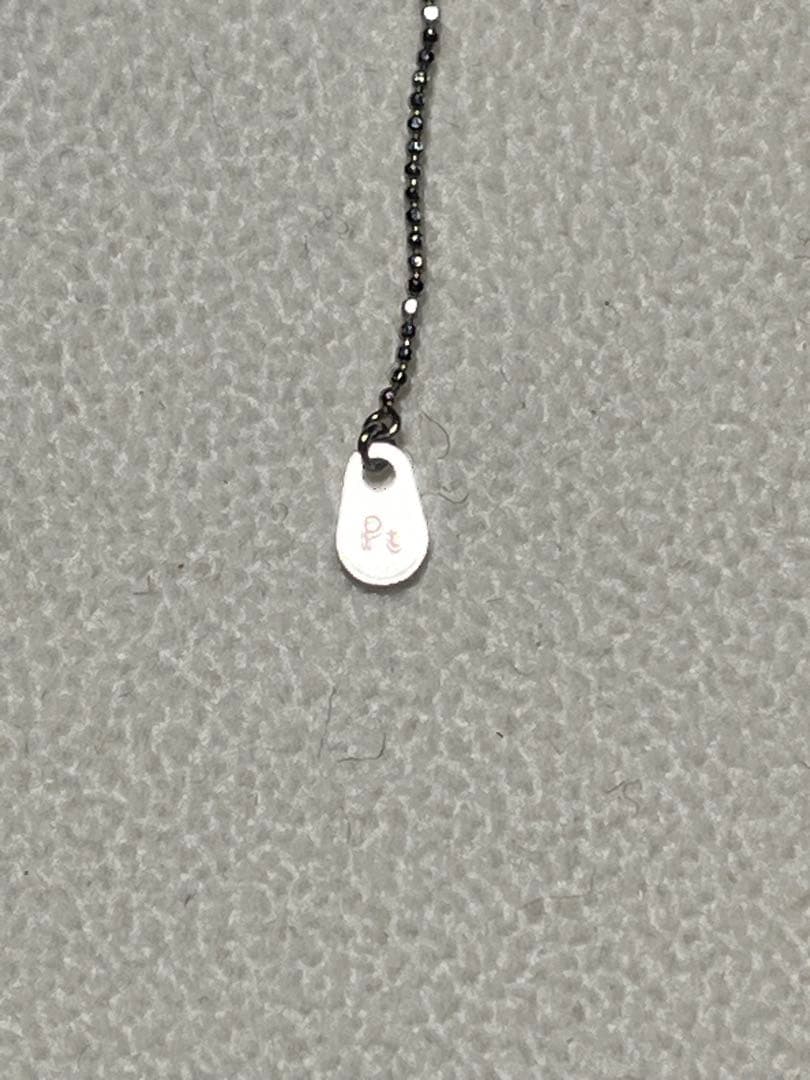 【Mami プロフィール必読】桜色石付き　Pt 850 ペンダント