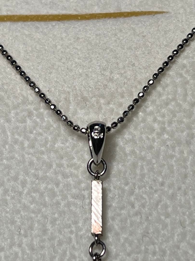 【Mami プロフィール必読】桜色石付き　Pt 850 ペンダント