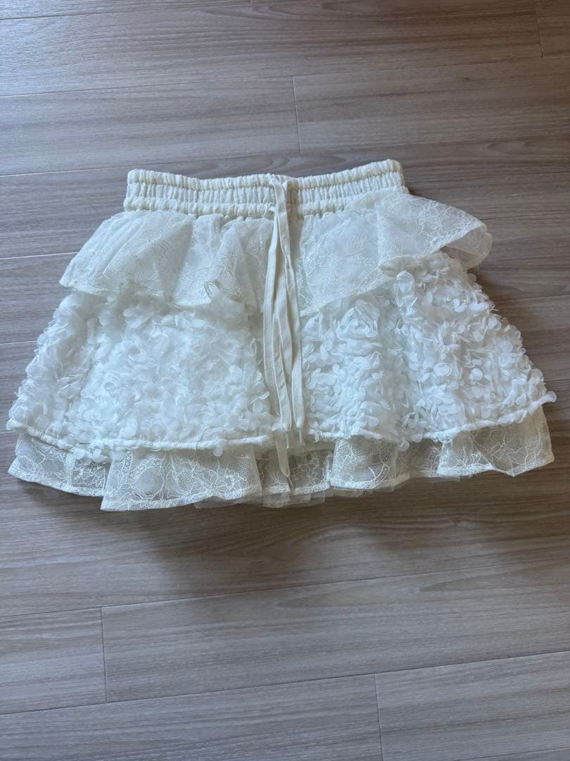 スカート THE TOE/mayfair lace skirt(white)