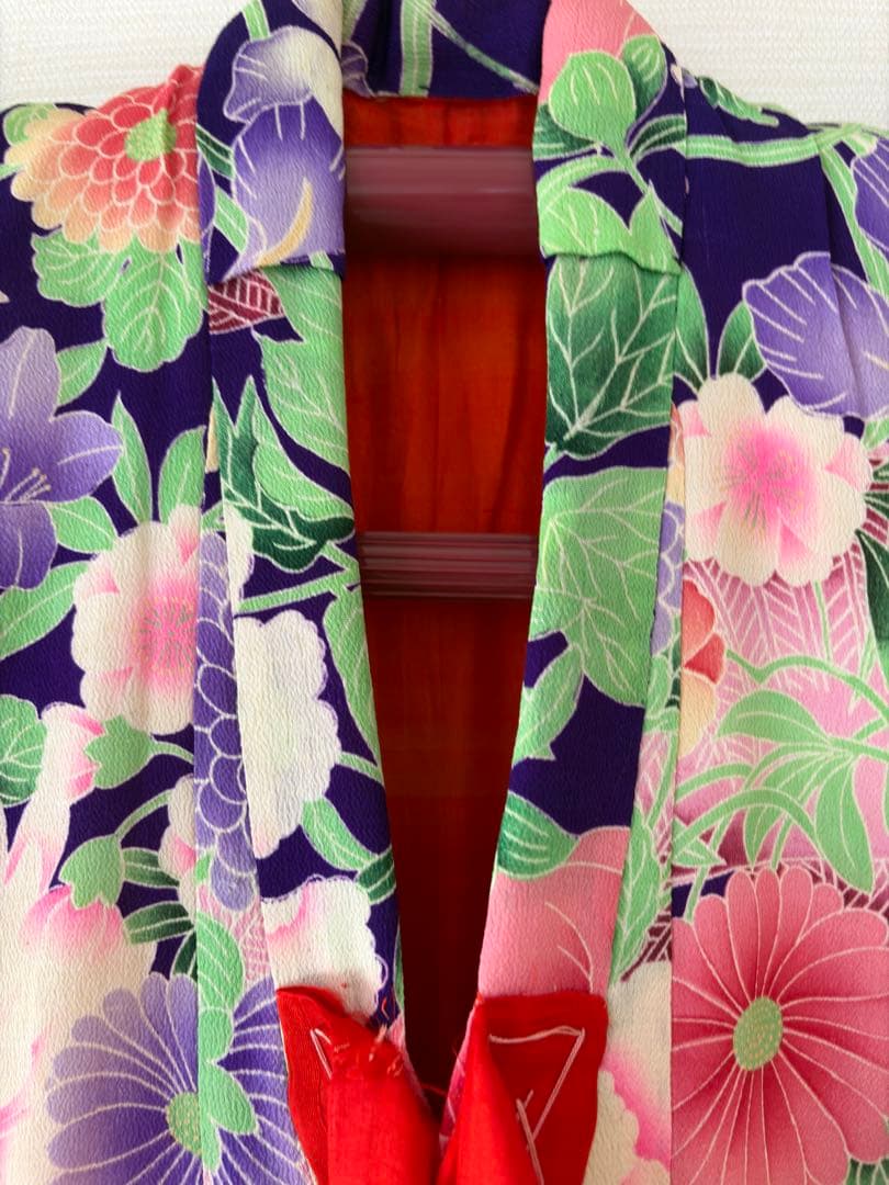 専用　アンティーク　錦紗　子供錦紗　綿入り