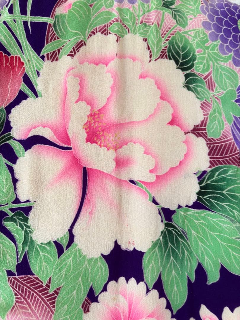 専用　アンティーク　錦紗　子供錦紗　綿入り