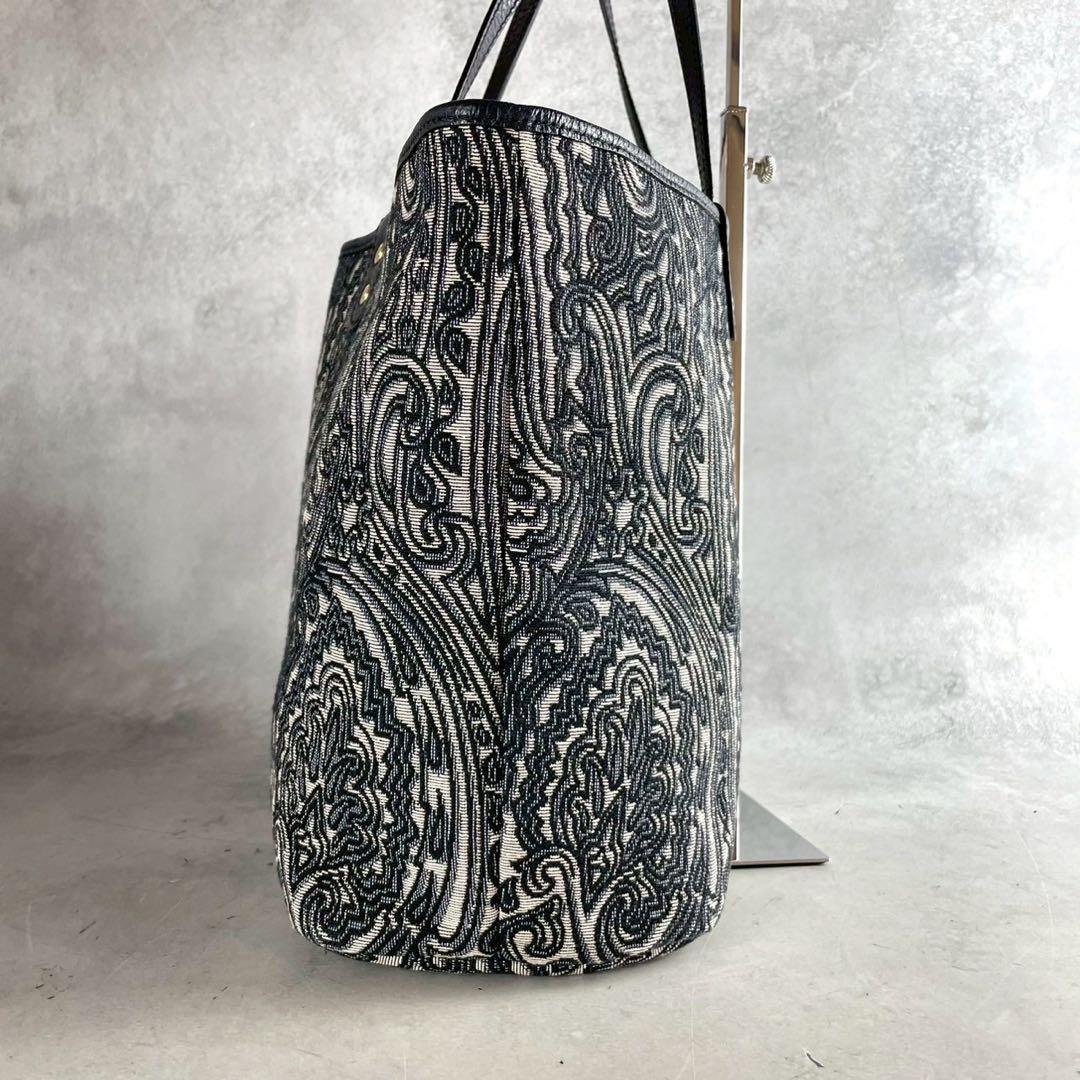 未使用級 ETRO リバーシブル トートバッグ ジャガード ペイズリー 2way