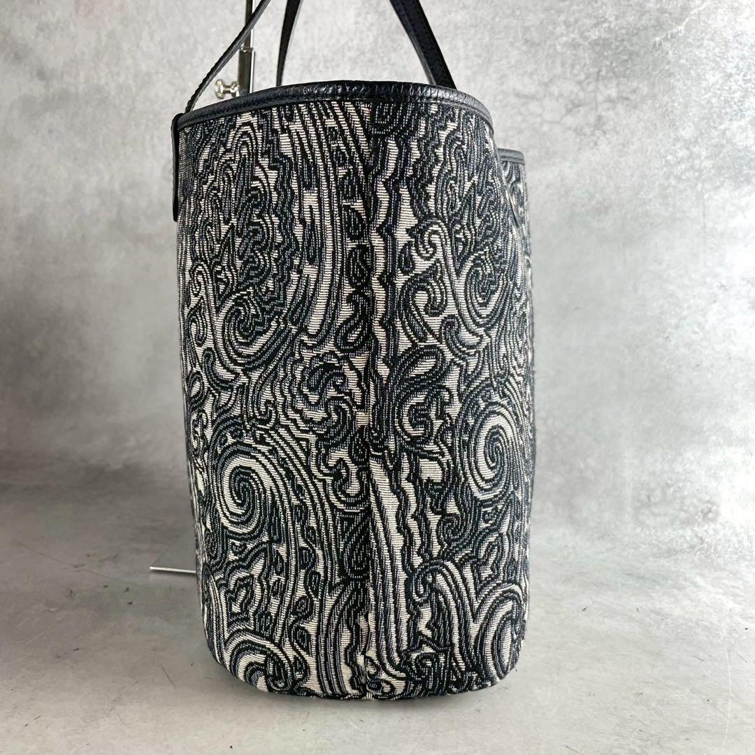 未使用級 ETRO リバーシブル トートバッグ ジャガード ペイズリー 2way