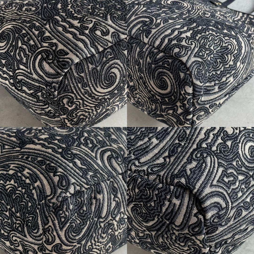 未使用級 ETRO リバーシブル トートバッグ ジャガード ペイズリー 2way