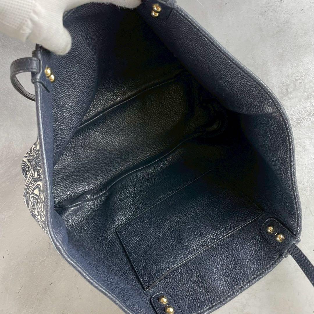 未使用級 ETRO リバーシブル トートバッグ ジャガード ペイズリー 2way