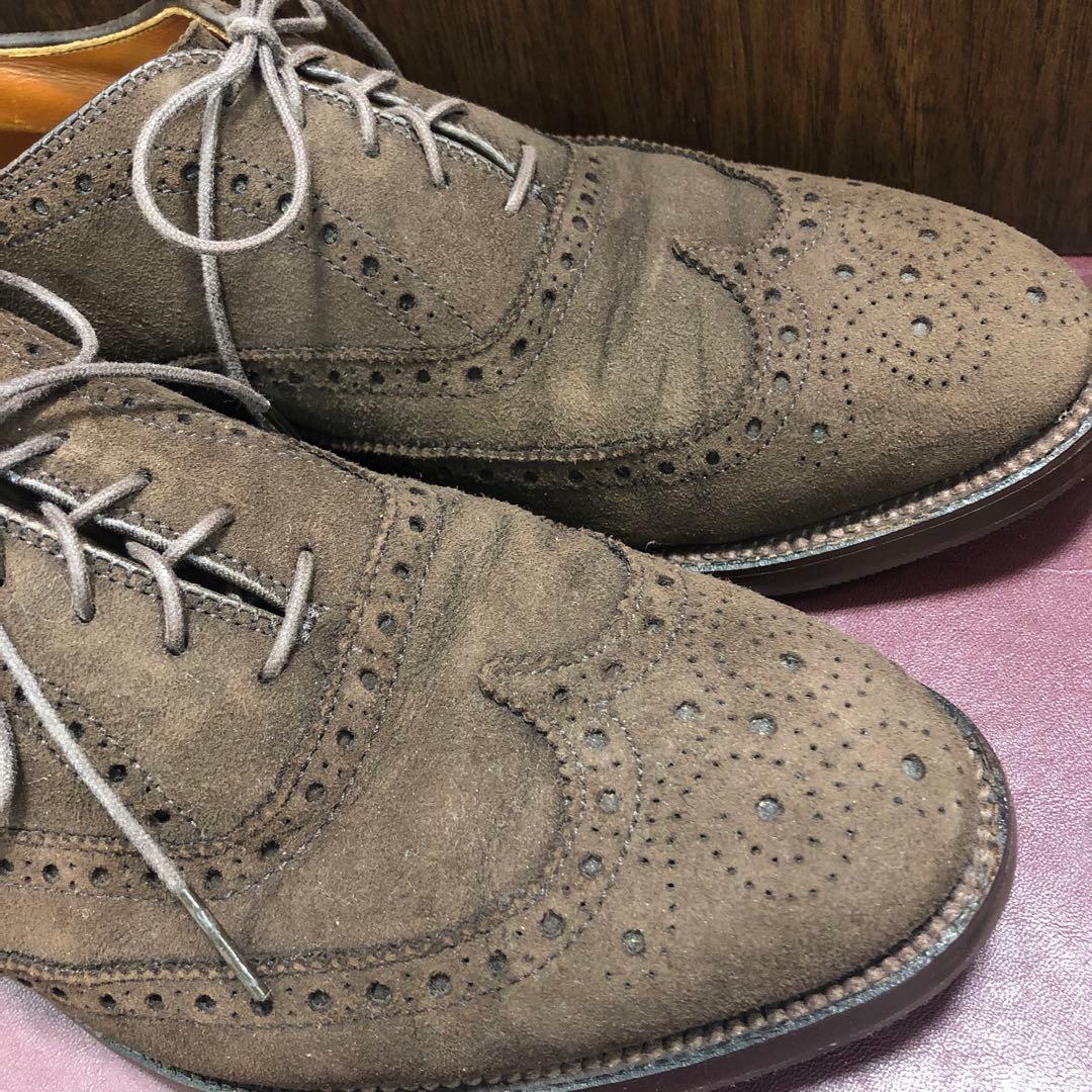 オールデン　904 スエード　ウィングチップ　7 1/2 Alden