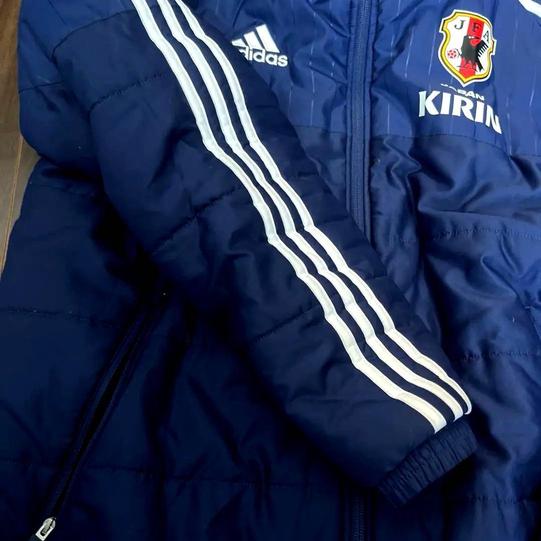 【希少】アディダス　ダウンジャケット　サッカー日本代表モデル　Lサイズ　ブルー