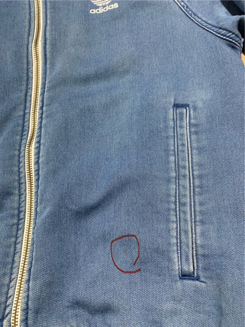 アキラadidas デニム ジャージ M