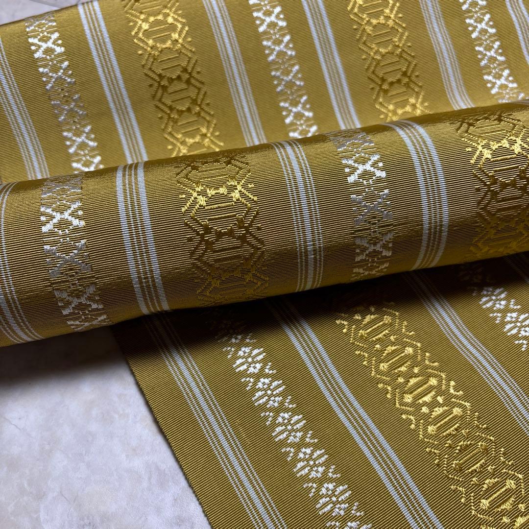 ケ*コ様 博多名古屋帯　単衣、浴衣、夏着物等に　美品