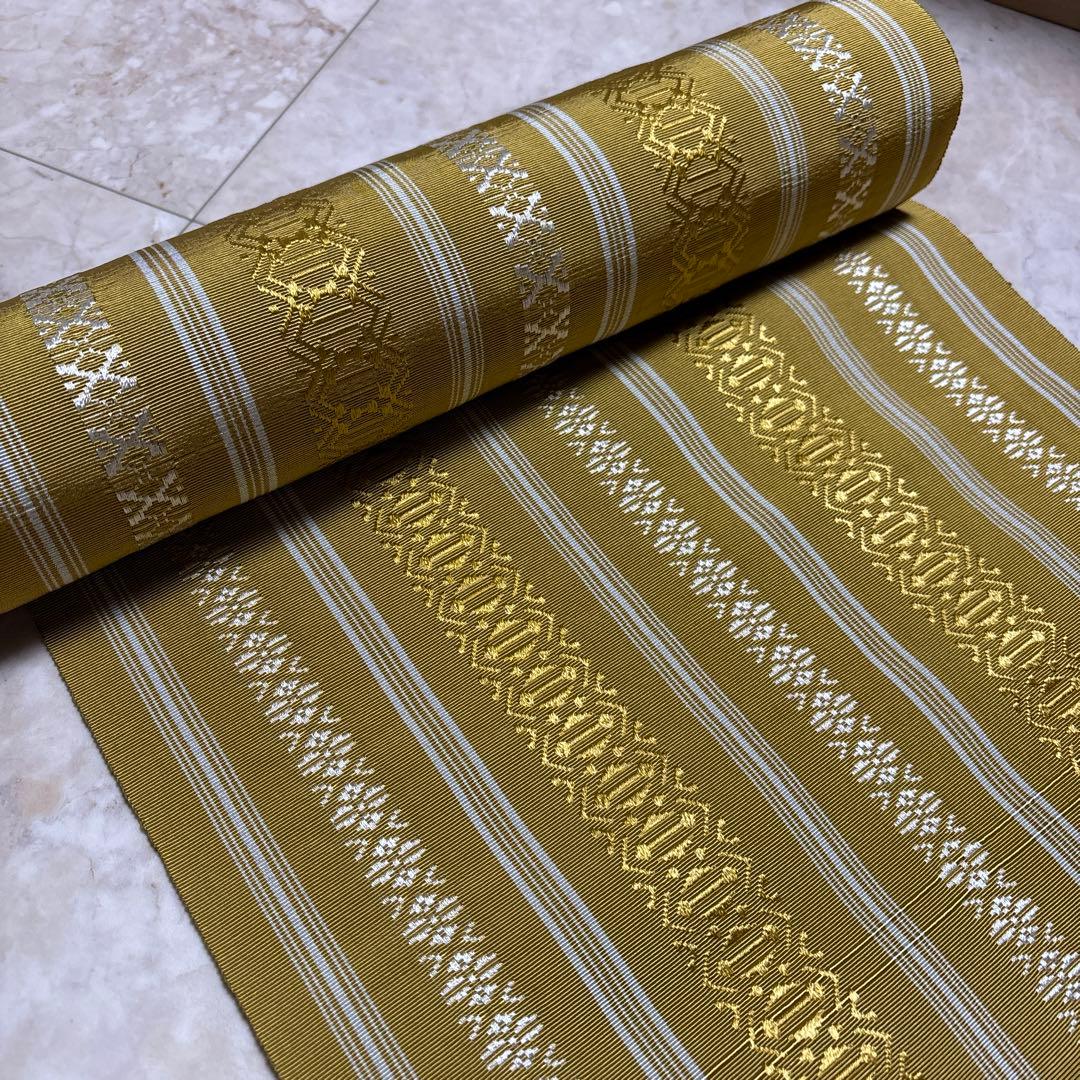 ケ*コ様 博多名古屋帯　単衣、浴衣、夏着物等に　美品