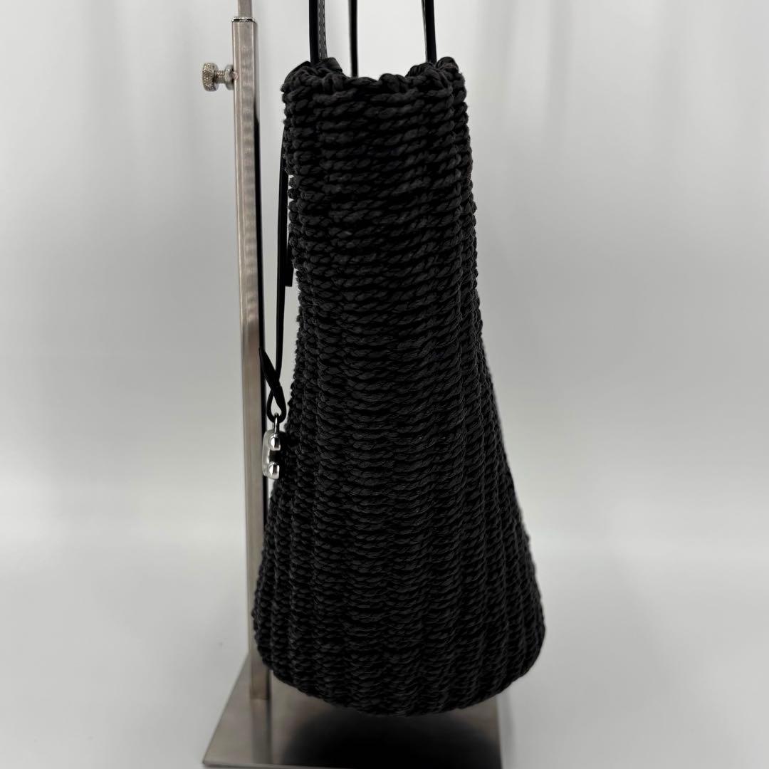 未使用級 COACH / コーチ ストロートート かごバック スモール ブラック