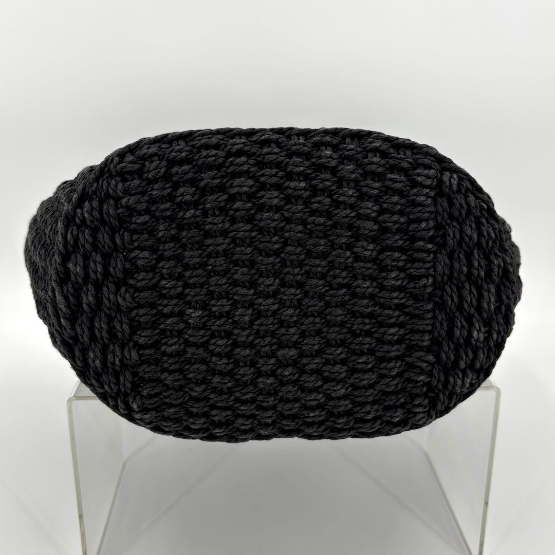 未使用級 COACH / コーチ ストロートート かごバック スモール ブラック