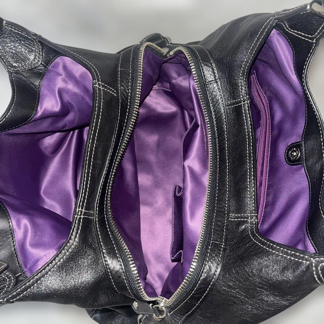 美品　COACH Madison Maggie ブラック ショルダーバッグ