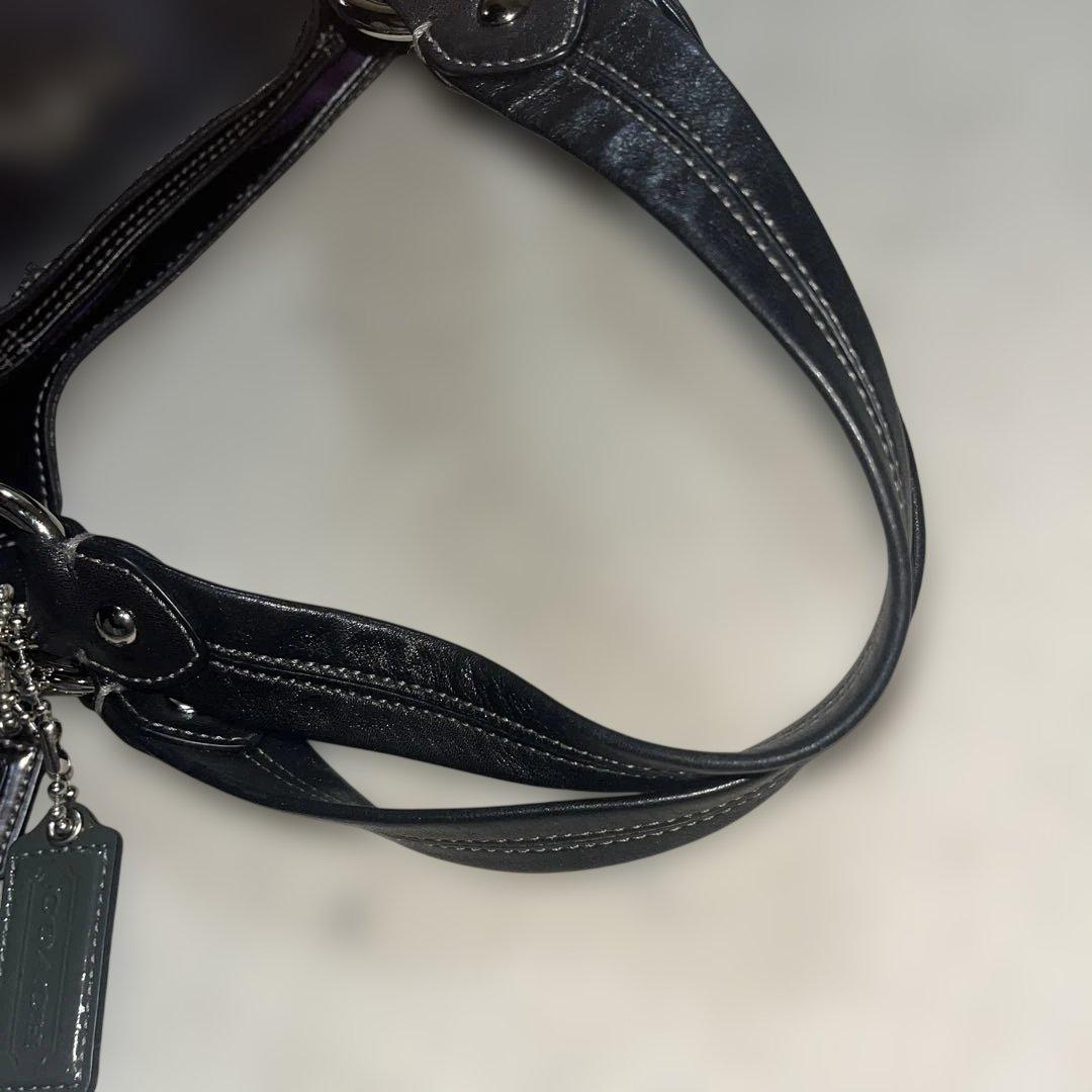 美品　COACH Madison Maggie ブラック ショルダーバッグ