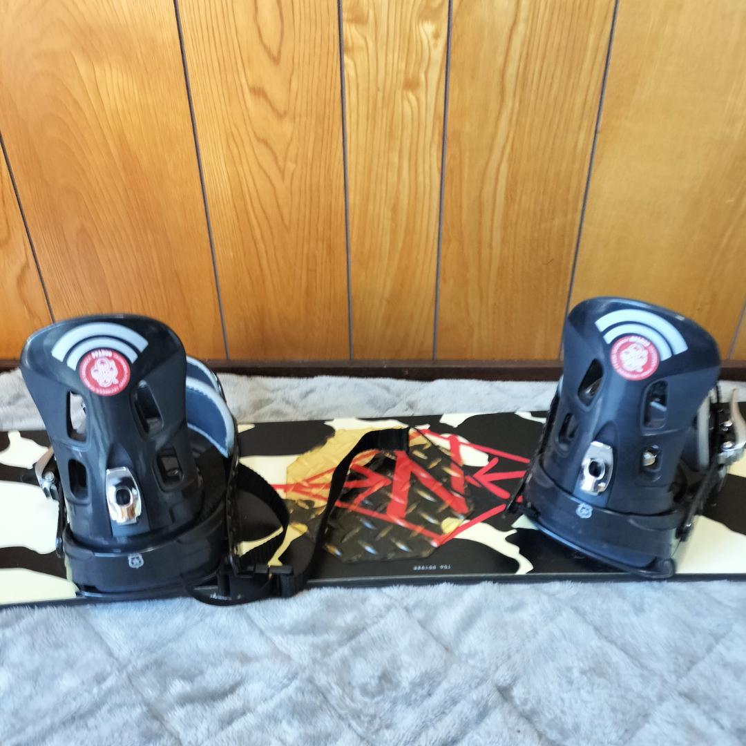 NIDECKER スノーボード ビンディング付 カウ柄 154cm