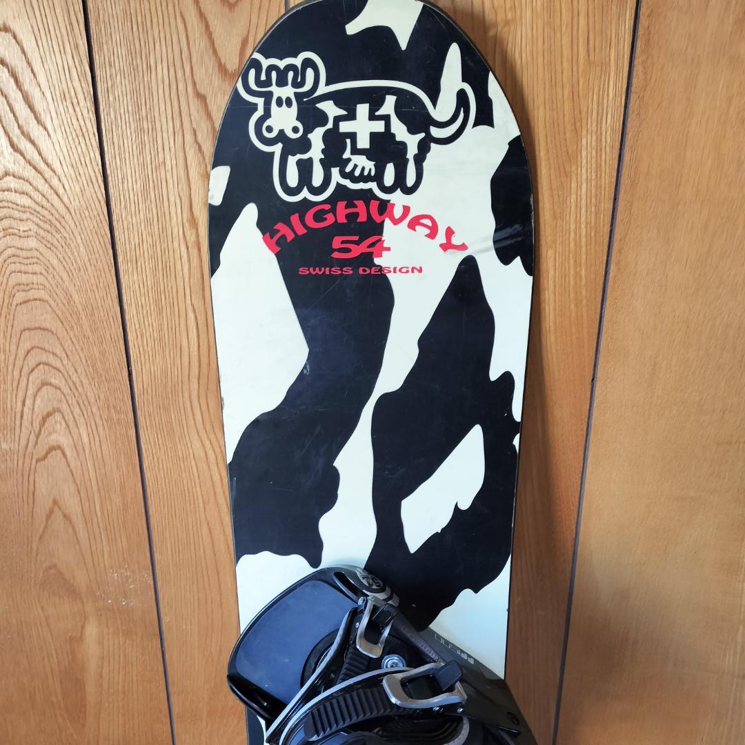 NIDECKER スノーボード ビンディング付 カウ柄 154cm