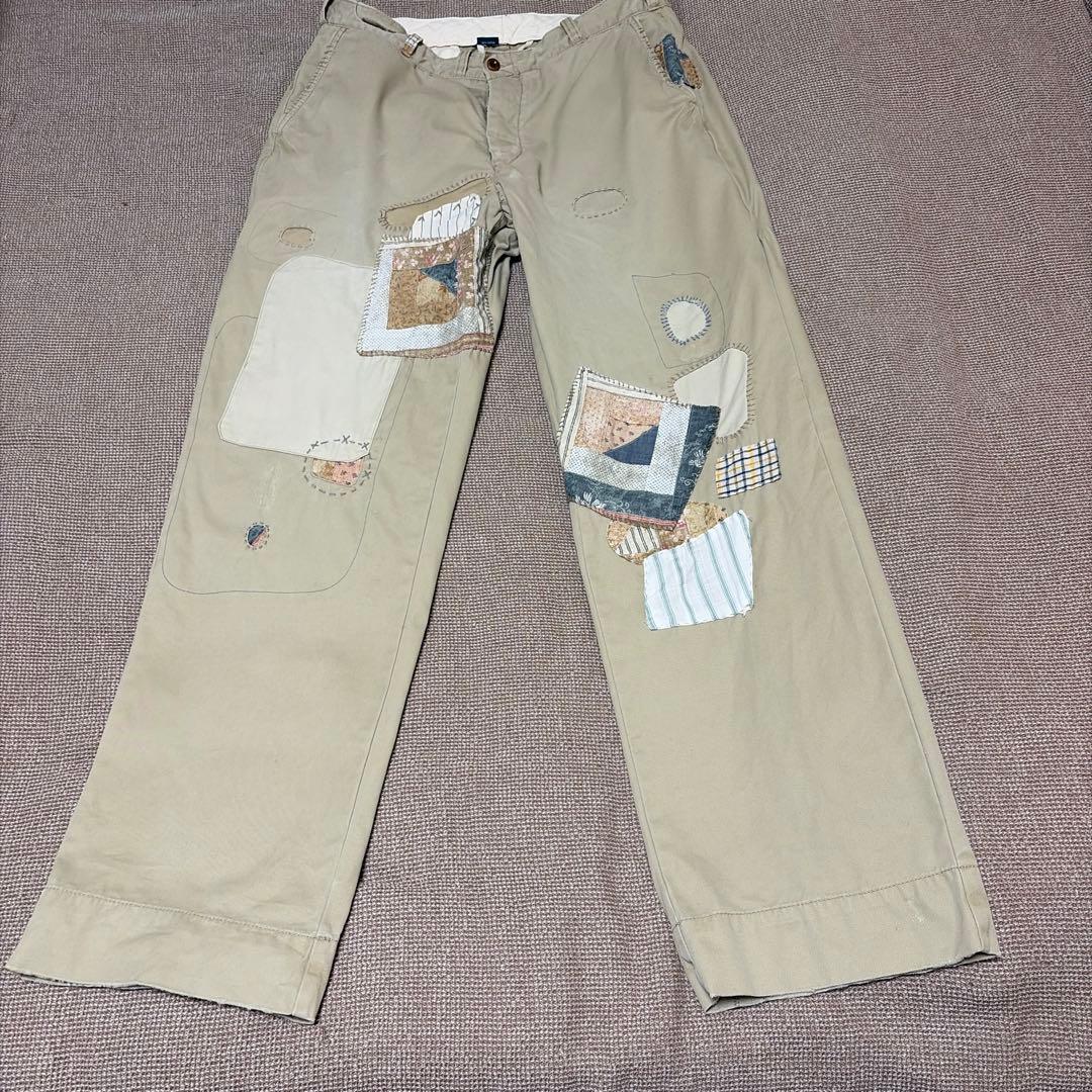 ポロラルフローレン パッチワークチノ 【QUILTED PANTRRL】RRL風