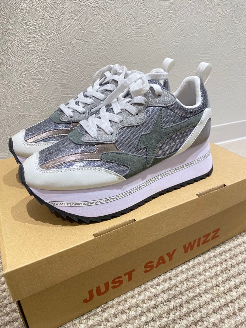 【新品】 W6YZ ウィズ スニーカー 38インチ24cm タグ箱付き 厚底