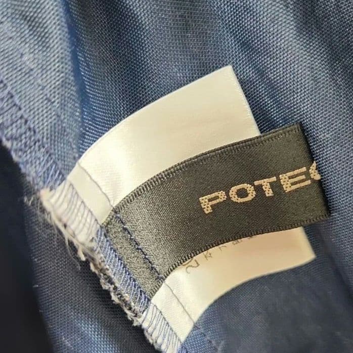 さえら POTECHINO ピエロの割烹着 ネイビー