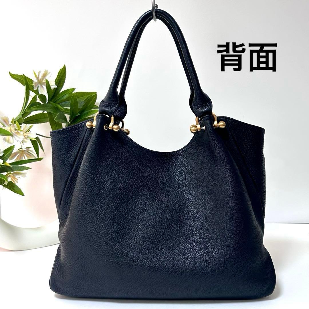 【美品】kitamura セミショルダーバッグ 本革 軽量 ビジネスバッグ