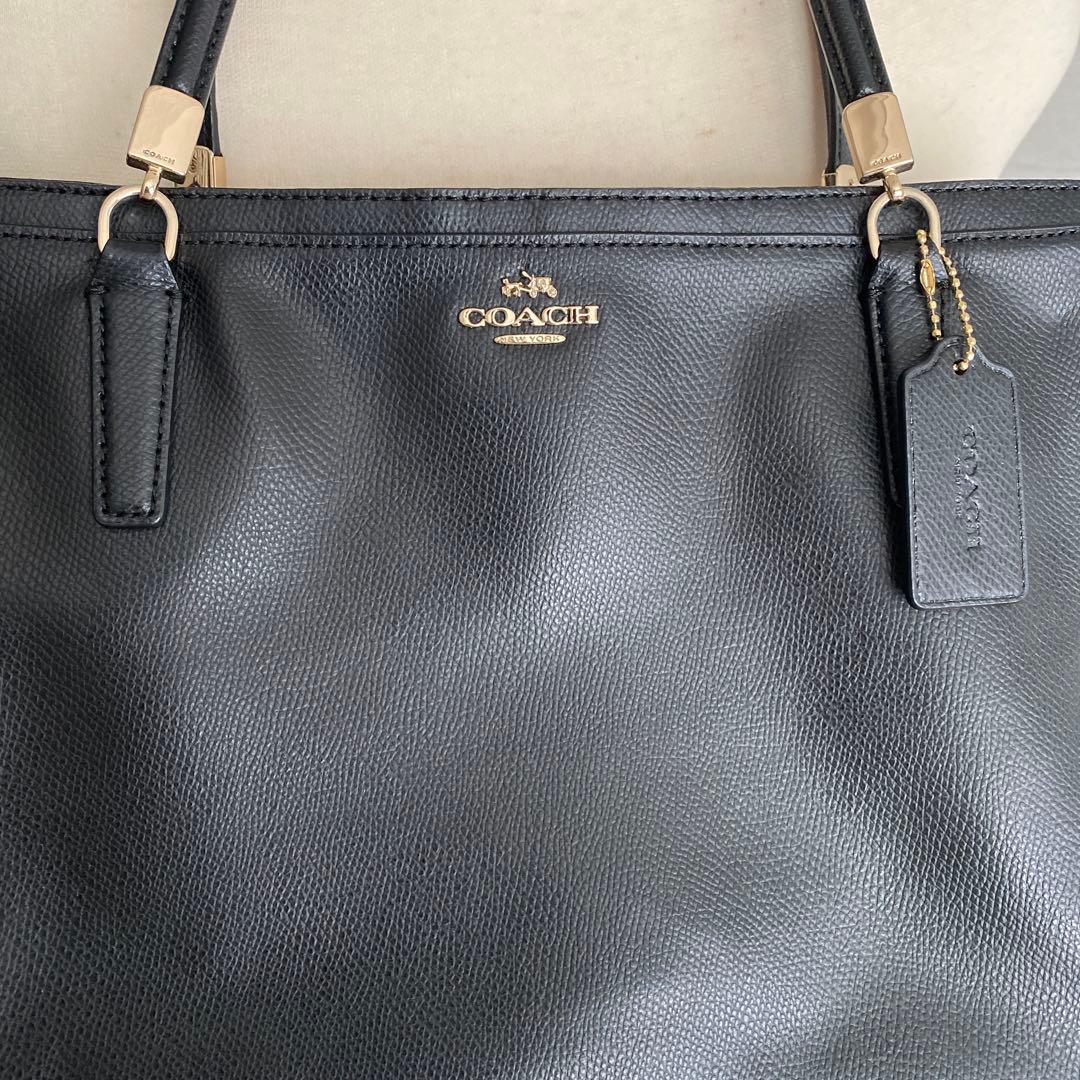 美品　COACH コーチ トートバッグ ブラック ビジネス　お仕事